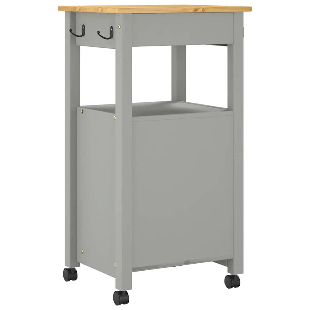 Kitchen Trolley MONZA 48x40x88.5 cm Solid Wood Pine